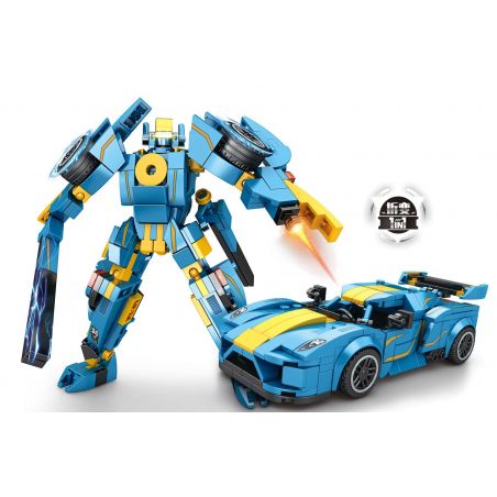 WOMA C3004 3004 MÁY BIẾN HÌNH SIRIUS bộ đồ chơi xếp lắp ráp ghép mô hình Racers Đua Tốc Độ 338 khối