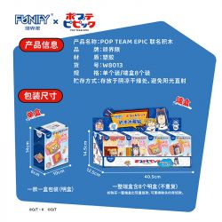 FUNIFY W8013 8013 NAM CHÂM TỦ LẠNH HÀNG NGÀY CỦA POP VÀ PIPI 8 KIỂU bộ đồ chơi xếp lắp ráp ghép mô hình Movie & Game Phim Và Trò Chơi