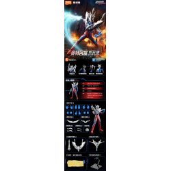 BLOKEES 73703 PHIÊN BẢN HUYỀN THOẠI ULTRAMAN ZERO bộ đồ chơi xếp lắp ráp ghép mô hình Movie & Game Phim Và Trò Chơi