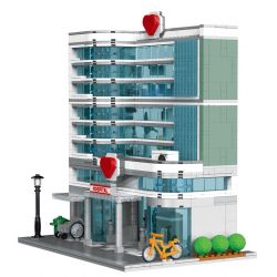 MorkModel 20121 Mork Model 20121 BỆNH VIỆN THÀNH PHỐ bộ đồ chơi xếp lắp ráp ghép mô hình Creator CITIES HOSPITAL Sáng Tạo 1350 khối