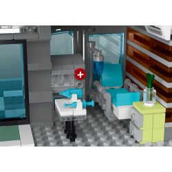 MorkModel 20121 Mork Model 20121 BỆNH VIỆN THÀNH PHỐ bộ đồ chơi xếp lắp ráp ghép mô hình Creator CITIES HOSPITAL Sáng Tạo 1350 khối
