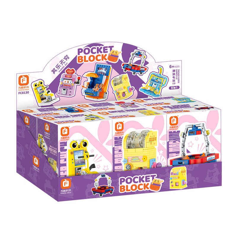 FORANGE FC8130 8130 JMBRICKLAYER 20127 TRÒ CHƠI ĐIỆN TỬ THỜI THƯỢNG 2.0 6 MÔ HÌNH bộ đồ chơi xếp lắp ráp ghép mô hình 697 khối