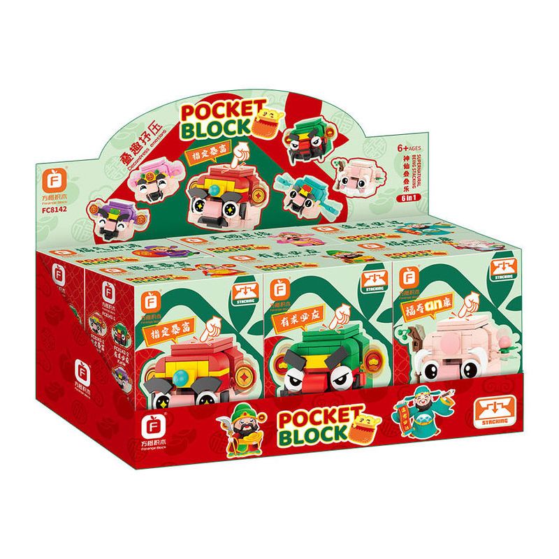 FORANGE FC8142 8142 TIÊN JENGA 6 LOẠI bộ đồ chơi xếp lắp ráp ghép mô hình 648 khối