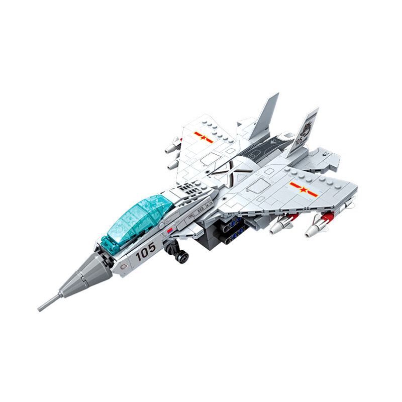 WISE BLOCK AULDEY HA389147 389147 MÁY BAY CHIẾN ĐẤU TRÊN TÀU SÂN J-15 bộ đồ chơi xếp lắp ráp ghép mô hình Military Army Quân Sự Bộ Đội 370 khối