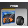 CADA DOUBLEE D013-001 013-001 BỘ LỐP GOODYEAR 1:8 tỷ lệ 1:8 bộ đồ chơi xếp lắp ráp ghép mô hình Technic Kỹ Thuật Công Nghệ Cao Mô Hình Phương Tiện 4 khối