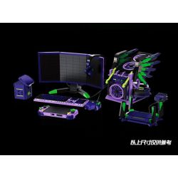 WANGAO 288022 NHÓM THỂ THAO ĐIỆN TỬ SỐ 1 CỦA EVA DÀNH CHO GIA ĐÌNH bộ đồ chơi xếp lắp ráp ghép mô hình