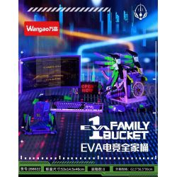 WANGAO 288022 NHÓM THỂ THAO ĐIỆN TỬ SỐ 1 CỦA EVA DÀNH CHO GIA ĐÌNH bộ đồ chơi xếp lắp ráp ghép mô hình