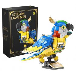 TAKUGI T4006 4006 HƠI NƯỚC DA VINCI MACAW bộ đồ chơi xếp lắp ráp ghép mô hình STEAM DAVINCI MACAW