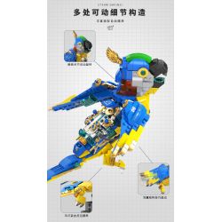 TAKUGI T4006 4006 HƠI NƯỚC DA VINCI MACAW bộ đồ chơi xếp lắp ráp ghép mô hình STEAM DAVINCI MACAW