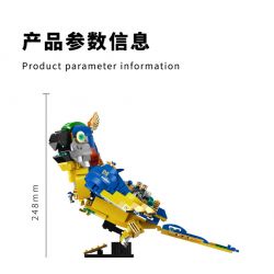 TAKUGI T4006 4006 HƠI NƯỚC DA VINCI MACAW bộ đồ chơi xếp lắp ráp ghép mô hình STEAM DAVINCI MACAW