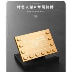 TAKUGI T4007 4007 STEAM DA VINCI CÁ SẤU BỌC THÉP bộ đồ chơi xếp lắp ráp ghép mô hình STEAM DAVINCI ALLIGATOR