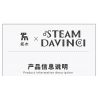 TAKUGI T4007 4007 STEAM DA VINCI CÁ SẤU BỌC THÉP bộ đồ chơi xếp lắp ráp ghép mô hình STEAM DAVINCI ALLIGATOR