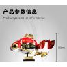 TAKUGI T7004 7004 HƠI NƯỚC DA VINCI CÁ VÀNG LỬA ĐỎ bộ đồ chơi xếp lắp ráp ghép mô hình STEAM DAVINCI RED RYUKIN GOLDFISH