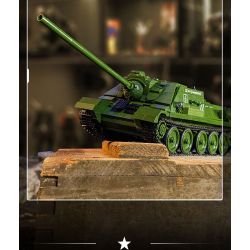 PanlosBrick 632022 Panlos Brick 632022 PHÁO CHỐNG TĂNG SU-100 bộ đồ chơi xếp lắp ráp ghép mô hình Military Army Quân Sự Bộ Đội 1701 khối