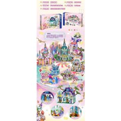 ZHEGAO 921015 BÍ MẬT ĐÁ QUÝ NGÔI NHÀ MA THUẬT bộ đồ chơi xếp lắp ráp ghép mô hình Girl Con Gái 412 khối