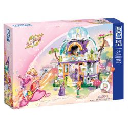 ZHEGAO 921016 BÍ MẬT ĐÁ QUÝ NGÔI NHÀ CỦA NHỮNG GIẤC MƠ bộ đồ chơi xếp lắp ráp ghép mô hình Girl Con Gái 413 khối