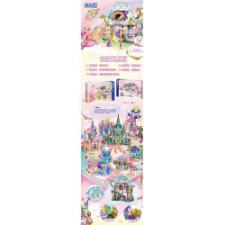 ZHEGAO 921016 BÍ MẬT ĐÁ QUÝ NGÔI NHÀ CỦA NHỮNG GIẤC MƠ bộ đồ chơi xếp lắp ráp ghép mô hình Girl Con Gái 413 khối