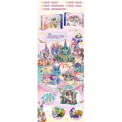 ZHEGAO 921016 BÍ MẬT ĐÁ QUÝ NGÔI NHÀ CỦA NHỮNG GIẤC MƠ bộ đồ chơi xếp lắp ráp ghép mô hình Girl Con Gái 413 khối