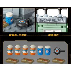 GUDI 20505 TINH HOA HÒA BÌNH THÁP SÚNG bộ đồ chơi xếp lắp ráp ghép mô hình Movie & Game GAME FOR PEACE Phim Và Trò Chơi 442 khối