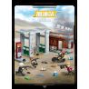 GUDI 20506 TINH HOA HÒA BÌNH TRẠM XĂNG bộ đồ chơi xếp lắp ráp ghép mô hình Movie & Game GAME FOR PEACE Phim Và Trò Chơi 423 khối