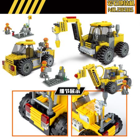 JIESTAR 20505 GIÀN KHOAN ĐÁ bộ đồ chơi xếp lắp ráp ghép mô hình City Thành Phố