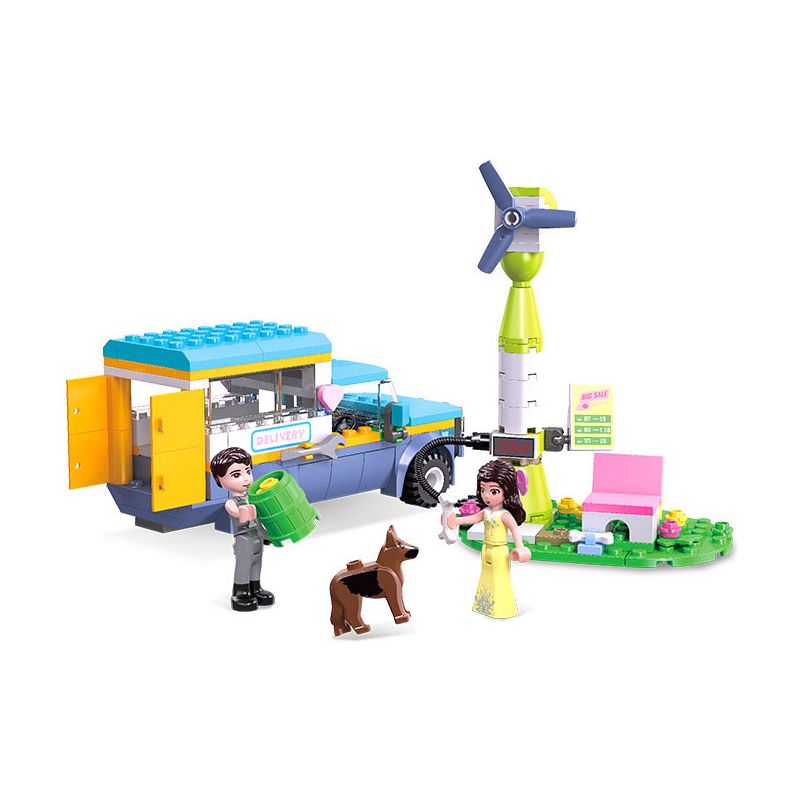 JIESTAR 59237 HƯỚNG DẪN MINH HỌA CUỘC SỐNG ĐÔ THỊ TIẾP NHIÊN LIỆU CHO XE THÚ CƯNG bộ đồ chơi xếp lắp ráp ghép mô hình Girl DREAM TOWN Con Gái 236 khối