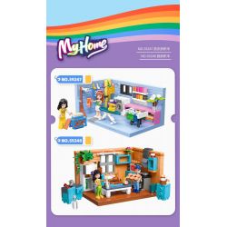 JIESTAR 59247 NHÀ CỦA TÔI PHÒNG GIẶT ỦI bộ đồ chơi xếp lắp ráp ghép mô hình Girl LAUNDRY Con Gái 329 khối