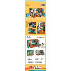 JIESTAR 59247 NHÀ CỦA TÔI PHÒNG GIẶT ỦI bộ đồ chơi xếp lắp ráp ghép mô hình Girl LAUNDRY Con Gái 329 khối