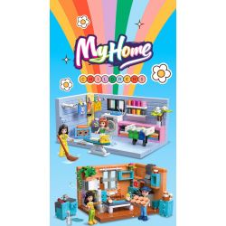 JIESTAR 59248 NHÀ CỦA TÔI BẾP bộ đồ chơi xếp lắp ráp ghép mô hình Girl KITCHEN Con Gái 387 khối