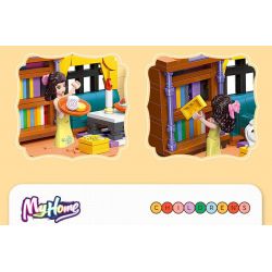 JIESTAR 59249 NHÀ CỦA TÔI PHÒNG NGỦ bộ đồ chơi xếp lắp ráp ghép mô hình Girl BEDROOM Con Gái 402 khối