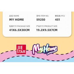 JIESTAR 59249 NHÀ CỦA TÔI PHÒNG NGỦ bộ đồ chơi xếp lắp ráp ghép mô hình Girl BEDROOM Con Gái 402 khối