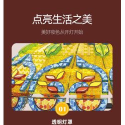 JIESTAR JJ9081 9081 ĐÈN BÀN PHONG CÁCH CHÂU CỔ ĐIỂN bộ đồ chơi xếp lắp ráp ghép mô hình Creator RETRO TABLE LAMP Sáng Tạo 1570 khối