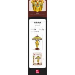 JIESTAR JJ9081 9081 ĐÈN BÀN PHONG CÁCH CHÂU CỔ ĐIỂN bộ đồ chơi xếp lắp ráp ghép mô hình Creator RETRO TABLE LAMP Sáng Tạo 1570 khối