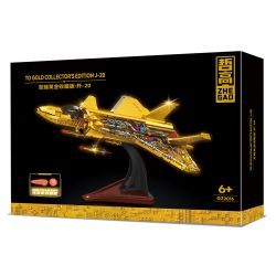 ZHEGAO GZ2016 2016 PHIÊN BẢN ULTIMATE GOLD COLLECTOR'S J-20 bộ đồ chơi xếp lắp ráp ghép mô hình Military Army TO GOLD COLLECTOR'S EDITION J-20 Quân Sự Bộ Đội 1200 khối