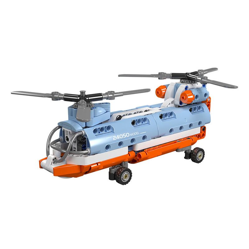 MouldKing 24050 Mould King 24050 MÁY BAY TRỰC THĂNG CÁNH QUẠT ĐÔI bộ đồ chơi xếp lắp ráp ghép mô hình Technic TANDEM ROTOR HELICOPTER Kỹ Thuật Công Nghệ Cao Mô Hình Phương Tiện 270 khối