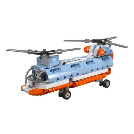 MouldKing 24050 Mould King 24050 MÁY BAY TRỰC THĂNG CÁNH QUẠT ĐÔI bộ đồ chơi xếp lắp ráp ghép mô hình Technic TANDEM ROTOR HELICOPTER Kỹ Thuật Công Nghệ Cao Mô Hình Phương Tiện 270 khối