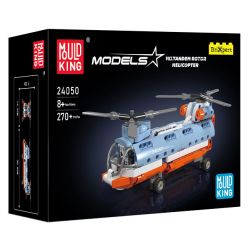 MouldKing 24050 Mould King 24050 MÁY BAY TRỰC THĂNG CÁNH QUẠT ĐÔI bộ đồ chơi xếp lắp ráp ghép mô hình Technic TANDEM ROTOR HELICOPTER Kỹ Thuật Công Nghệ Cao Mô Hình Phương Tiện 270 khối