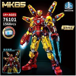 LY 76101 NGƯỜI SẮT MK85 bộ đồ chơi xếp lắp ráp ghép mô hình Super Heroes Siêu Nhân Anh Hùng 1568 khối