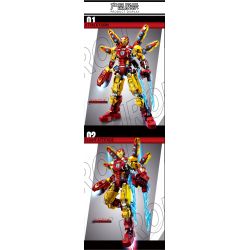 LY 76101 NGƯỜI SẮT MK85 bộ đồ chơi xếp lắp ráp ghép mô hình Super Heroes Siêu Nhân Anh Hùng 1568 khối