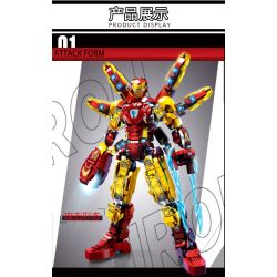 LY 76101 NGƯỜI SẮT MK85 bộ đồ chơi xếp lắp ráp ghép mô hình Super Heroes Siêu Nhân Anh Hùng 1568 khối