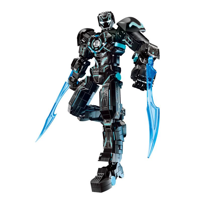 LY 76102 NGƯỜI SẮT MK4 bộ đồ chơi xếp lắp ráp ghép mô hình Super Heroes Siêu Nhân Anh Hùng 1505 khối