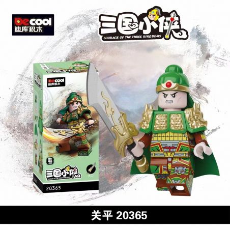 DECOOL BRICKCOOL 20365 TIỂU ANH HÙNG THỜI TAM QUỐC QUAN BÌNH bộ đồ chơi xếp lắp ráp ghép mô hình Three Kingdoms Tam Quốc Diễn Nghĩa