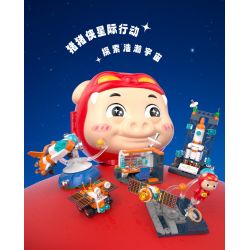 JAKI JK6809 6809 NHÓM CẢNH CHỦ ĐỀ HÀNH ĐỘNG GIỮA CÁC VÌ SAO DỄ THƯƠNG PIG MAN bộ đồ chơi xếp lắp ráp ghép mô hình Creator Sáng Tạo