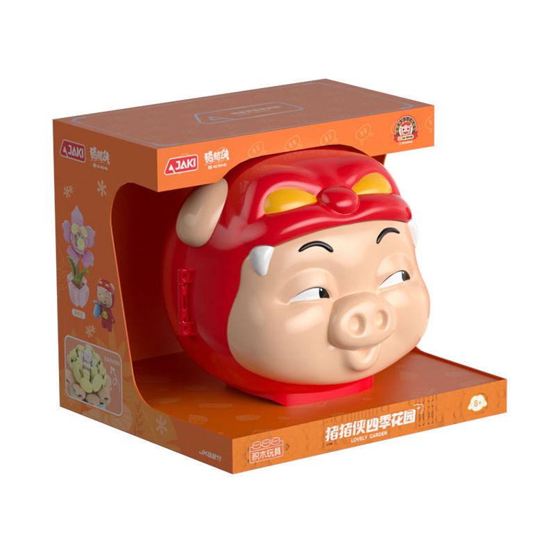 JAKI JK6811 6811 XÔ CẢNH CHỦ ĐỀ KHU VƯỜN BỐN MÙA DỄ THƯƠNG PIG MAN bộ đồ chơi xếp lắp ráp ghép mô hình Creator Sáng Tạo