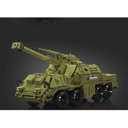 JMBRICKLAYER 61520 MouldKing 20031 Mould King 20031 PHÁO TỰ HÀNH DANA bộ đồ chơi xếp lắp ráp ghép mô hình Military Army DANA SELF-PROPELLED HOWITZER Quân Sự Bộ Đội 1923 khối