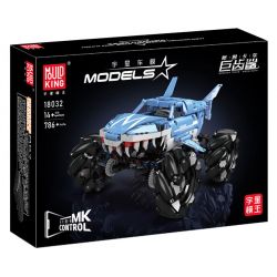MouldKing 18032 Mould King 18032 XE TẢI QUÁI VẬT BÁNH MEGALODON bộ đồ chơi xếp lắp ráp ghép mô hình Military Army MONSTER TRUCK MEGALODON Quân Sự Bộ Đội 786 khối