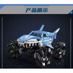 MouldKing 18032 Mould King 18032 XE TẢI QUÁI VẬT BÁNH MEGALODON bộ đồ chơi xếp lắp ráp ghép mô hình Military Army MONSTER TRUCK MEGALODON Quân Sự Bộ Đội 786 khối