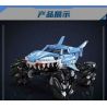MouldKing 18032 Mould King 18032 XE TẢI QUÁI VẬT BÁNH MEGALODON bộ đồ chơi xếp lắp ráp ghép mô hình Military Army MONSTER TRUCK MEGALODON Quân Sự Bộ Đội 786 khối