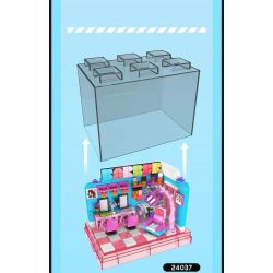 MouldKing 24037 Mould King 24037 NGÀY TÓC bộ đồ chơi xếp lắp ráp ghép mô hình HAIR SALON DAY 388 khối