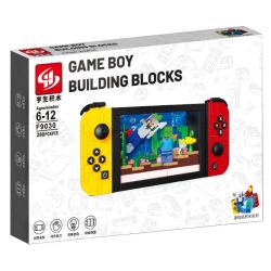 HENGSHENG F9030 9030 MÁY CHƠI GAME BOY bộ đồ chơi xếp lắp ráp ghép mô hình Minecraft Game Xây Dựng 280 khối